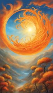 orange sunny background wallpaper aesthetic illustration 3