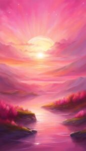 pink sunny background wallpaper aesthetic illustration 5