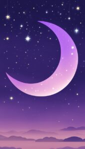 purple night background wallpaper aesthetic illustration 1