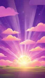 purple sunny background wallpaper aesthetic illustration 2
