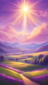 purple sunny background wallpaper aesthetic illustration 3