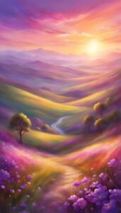 purple sunny background wallpaper aesthetic illustration 5