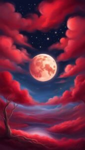 red night background wallpaper aesthetic illustration 3