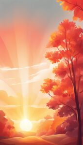 red sunny background wallpaper aesthetic illustration 2