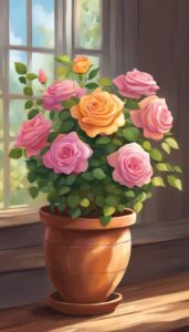 roses in terracotta pots idea aesthetic 6