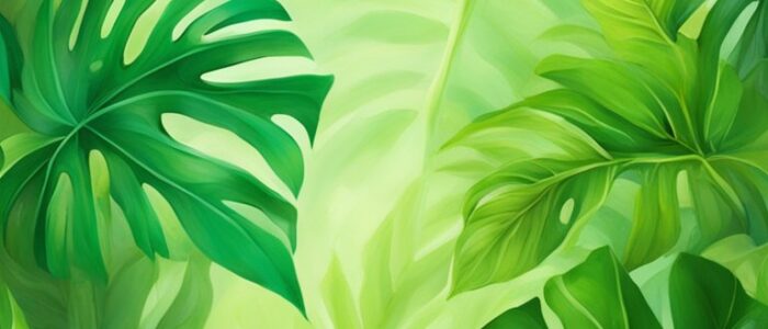 tropical leaves background wallpaper aesthetic illustration 3