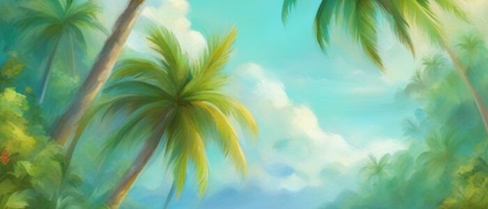 tropical summer background wallpaper aesthetic illustration 1
