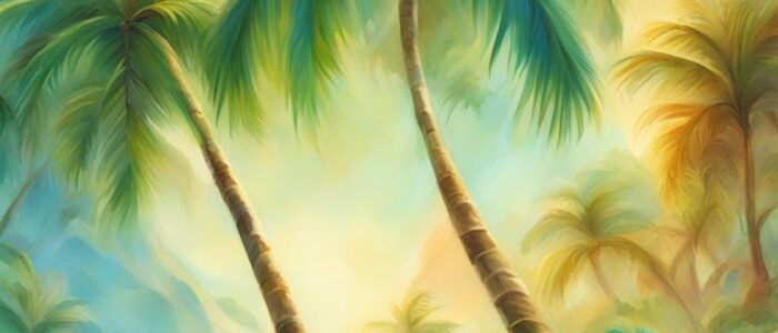 tropical summer background wallpaper aesthetic illustration 2