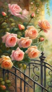 vintage roses on balcony romantic idea 5