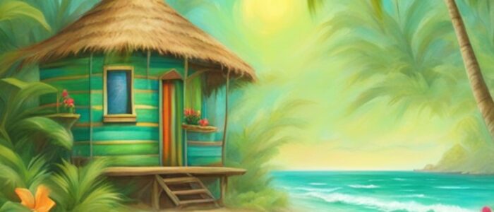 vintage tropical background wallpaper aesthetic illustration 1