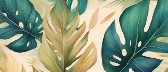 vintage tropical background wallpaper aesthetic illustration 4