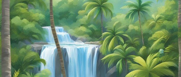 watercolor art tropical background wallpaper aesthetic illustration 6