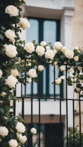 white roses on balcony idea 4