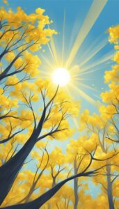 yellow sunny background wallpaper aesthetic illustration 2