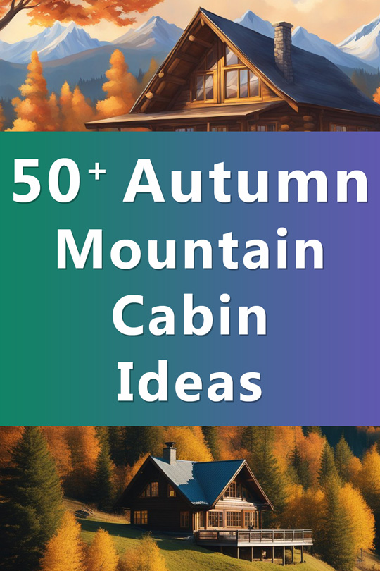 Mountain Cabin Autumn Aesthetic Ideas