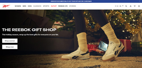 Reebok website