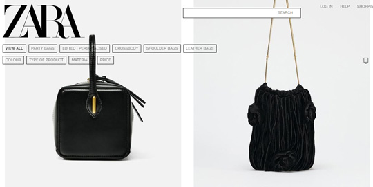 Zara website