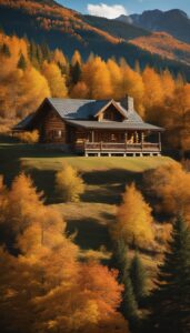 vintage Mountain Cabin Autumn Aesthetic Idea 3