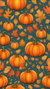 Autumn Halloween Pumpkins background 3