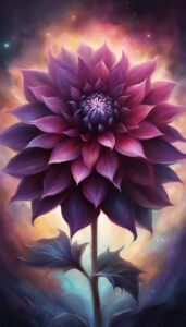 Black Dahlia Flower background 5