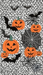 Black and White Halloween Pattern Background Illustrations Wallpaper 1