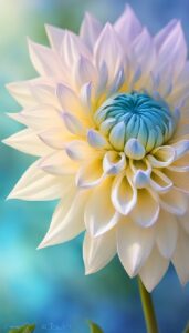 Blue Dahlia Flower background 3