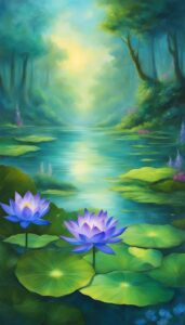 Blue Lotus Flower background 2