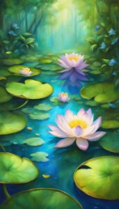 Blue Lotus Flower background 3