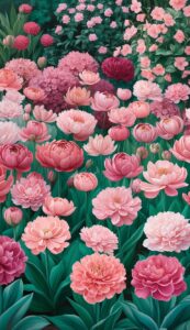 Blush Pink Flowers background wallpaper illustration 4