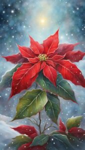 Christmas Poinsettia Flower background 5