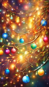 Colorful Christmas Lights background 2