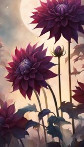 Dark Dahlia Flower background 4