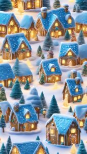 Gingerbread Christmas Village background 1