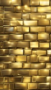 Gold brick wall background 2