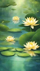 Golden Lotus Flower background 1