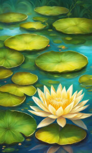 Golden Lotus Flower background 3