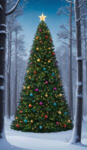 Green Christmas Tree background 3