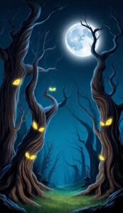 Halloween background phone wallpaper illustration 14