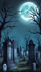 Halloween background phone wallpaper illustration 18