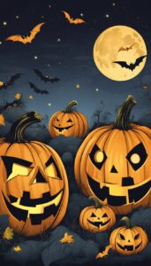 Happy Halloween Pumpkins background 2