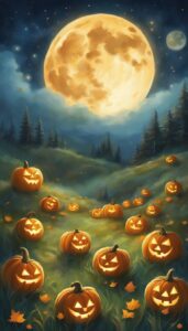 Happy Halloween Pumpkins background 3