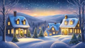 Landscape Christmas Lights background 2