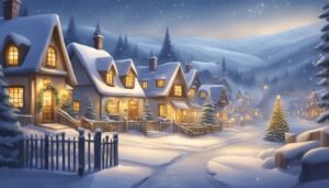 Landscape Christmas Village background 2