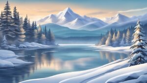 Landscape Winter background 1