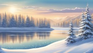 Landscape Winter background 2