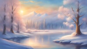 Landscape Winter background 4