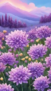 Lavender Dahlia Flower background 1