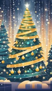 Modern Christmas Tree background 1