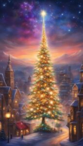 Modern Christmas Tree background 2