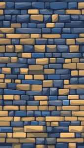 Navy Blue brick wall background 1